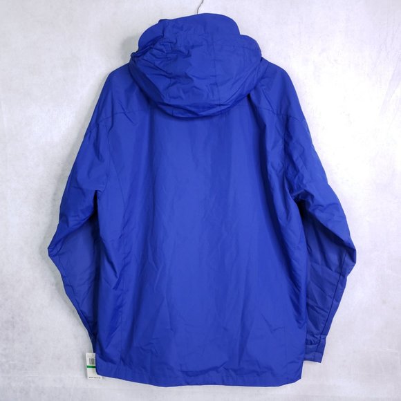 32 Degree Heat Performance Men's L Hydro-Tech Full Zip Rain Shell Jacket Blue - Picture 2 of 9